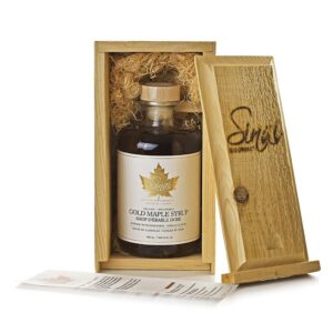 Super Premium Infused Gold Maple Syrup with box