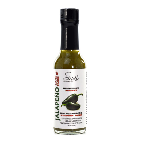 Sinai Gourmet Jalapeno Maple glass bottle