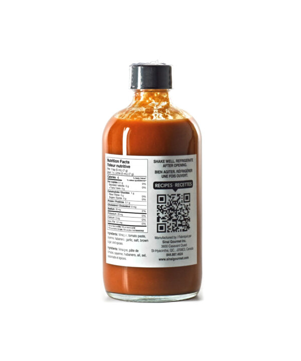 Louisiana style hot sauce nutritional facts